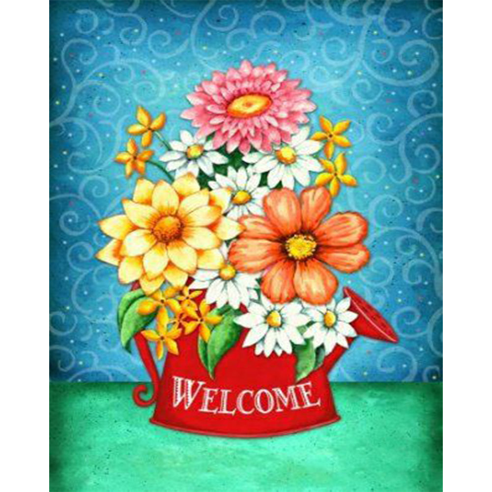 Bouquet - Full Round Drill Diamond Painting 30*40CM