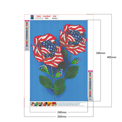 Flag - Full Round Drill Diamond Painting 30*40CM