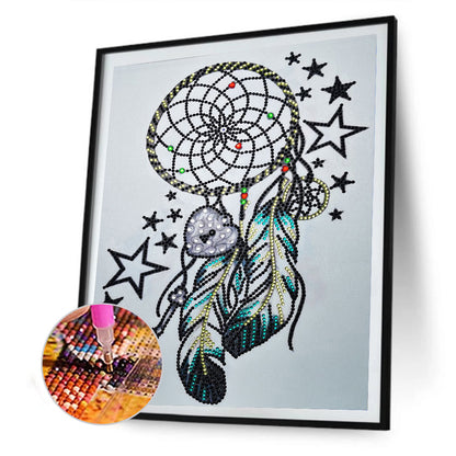 Dreamcatcher - Special Shaped Drill Diamond Painting 30*40CM