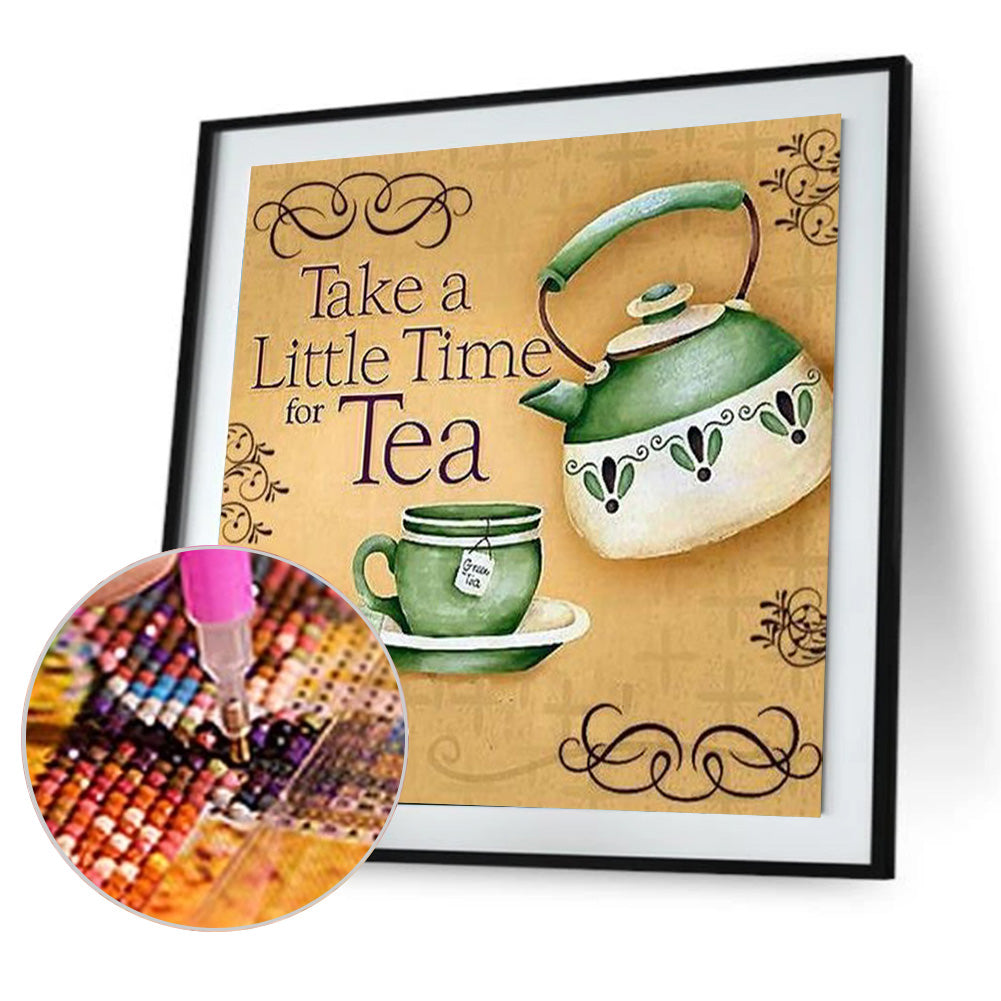 Tea Time - Full Round Drill Diamond Painting 30*30CM