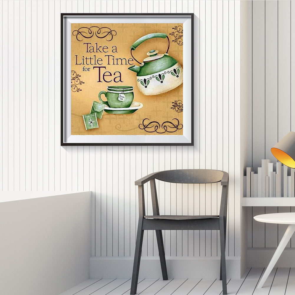 Tea Time - Full Round Drill Diamond Painting 30*30CM