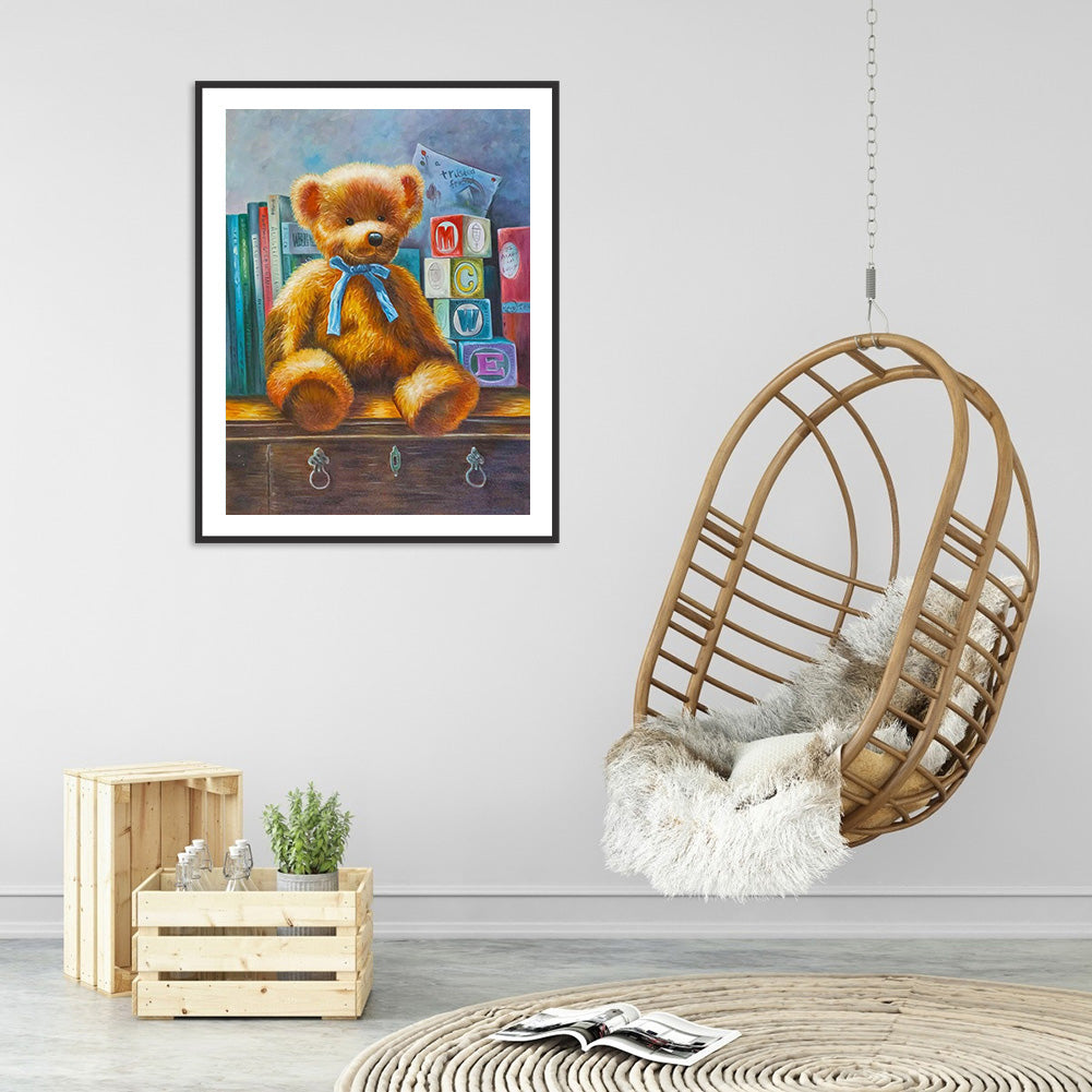 Cartoon Bear - Full Round Drill Diamond Painting 30*40CM