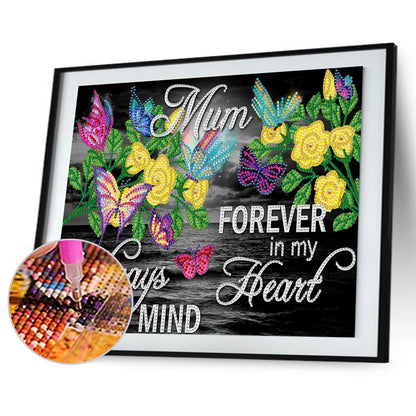 Butterfly Letters - Special Shaped Drill Diamond Painting 40*30CM