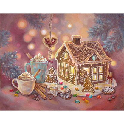 Dessert House - Full Round Drill Diamond Painting 40*30CM