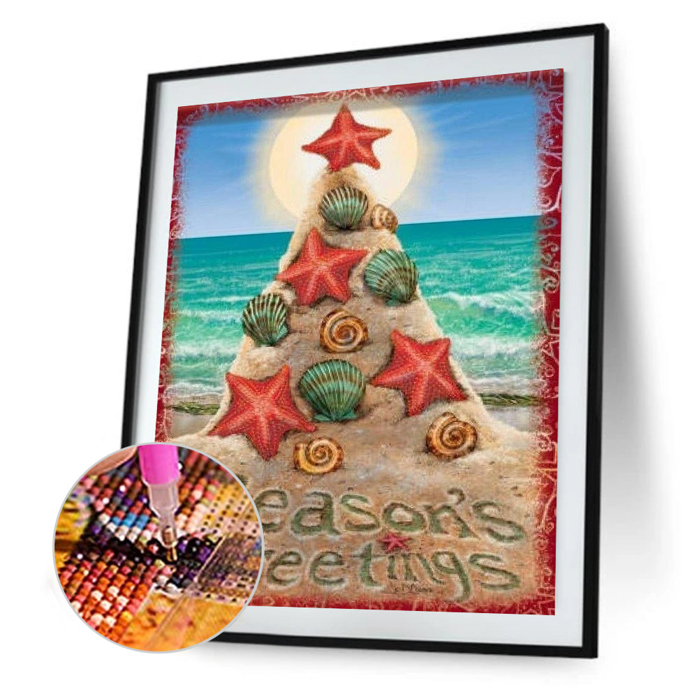 Christmas Tree - Full Round Drill Diamond Painting 30*40CM