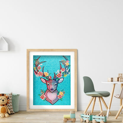 Deer - Special Shaped Drill Diamond Painting 30*40CM