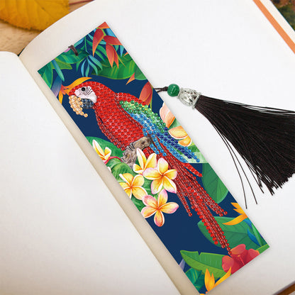 2pcs Diamond Painting Bookmark DIY Special Shaped Drill Animal Tassel Craft