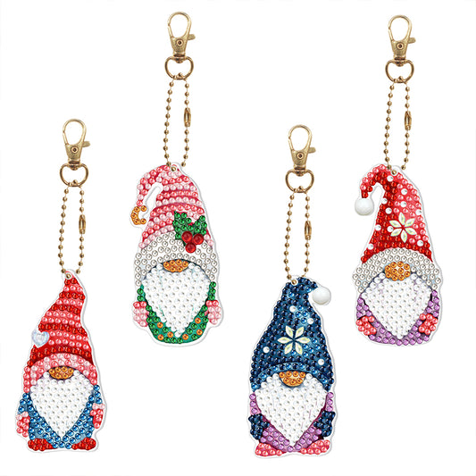 DIY Full Special-shaped Diamond Painting Keychain Cartoon Animal Keyring