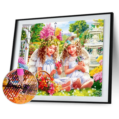 Baby Angel - Full Round Drill Diamond Painting 40*30CM