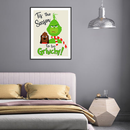 Cartoon Grinch - Full Round Drill Diamond Painting 30*40CM
