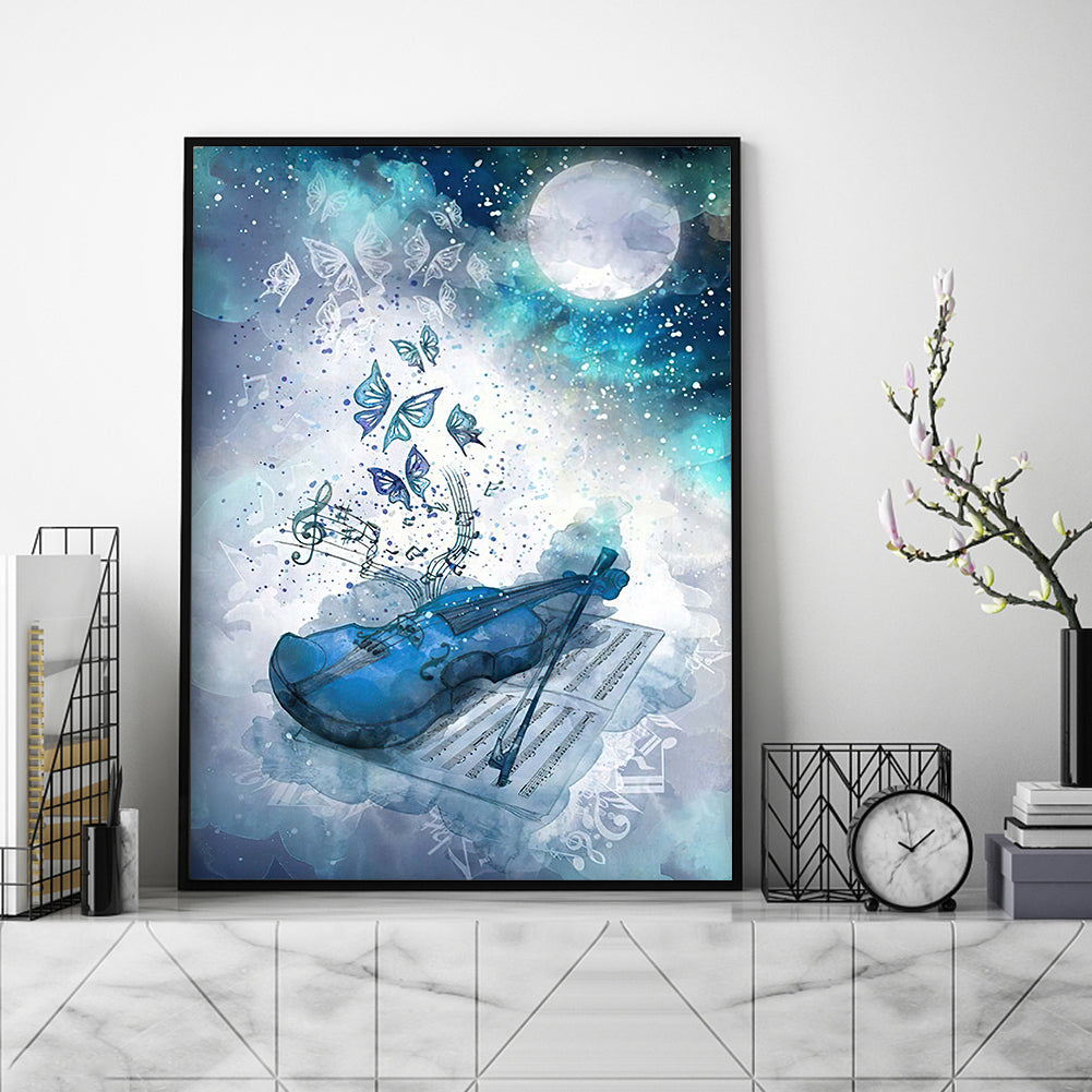 Violin - Full Round Drill Diamond Painting 30*40CM