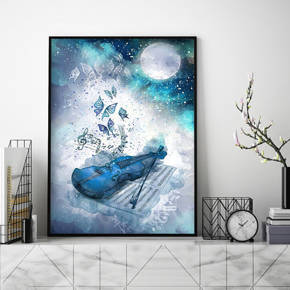 Violin - Full Round Drill Diamond Painting 30*40CM