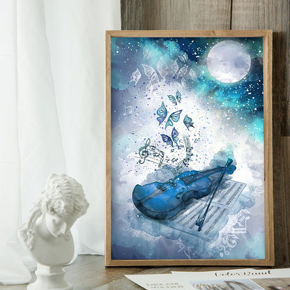 Violin - Full Round Drill Diamond Painting 30*40CM