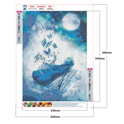 Violin - Full Round Drill Diamond Painting 30*40CM