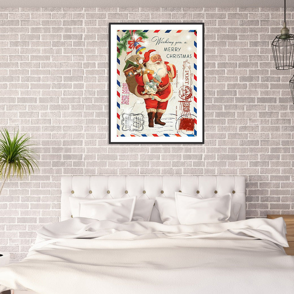 Santa Claus - Full Round Drill Diamond Painting 30*40CM