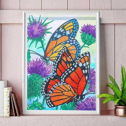 Bird Butterfly - Special Shaped Drill Diamond Painting 30*40CM