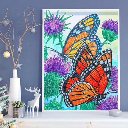 Bird Butterfly - Special Shaped Drill Diamond Painting 30*40CM