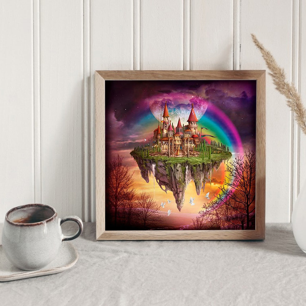 Rainbow Castle - Full Round Drill Diamond Painting 30*30CM