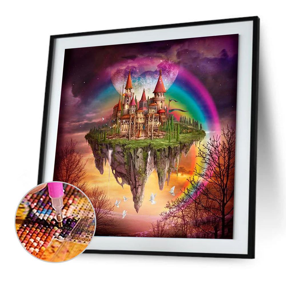 Rainbow Castle - Full Round Drill Diamond Painting 30*30CM