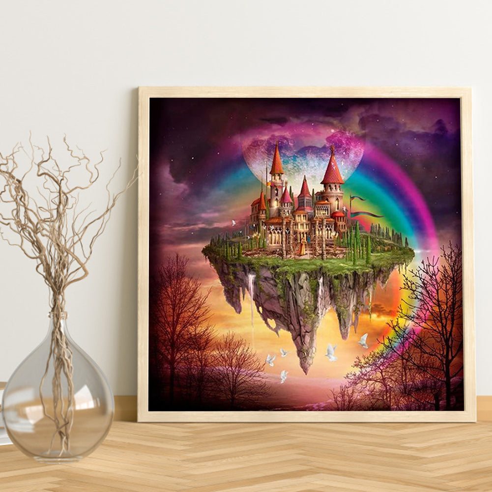 Rainbow Castle - Full Round Drill Diamond Painting 30*30CM