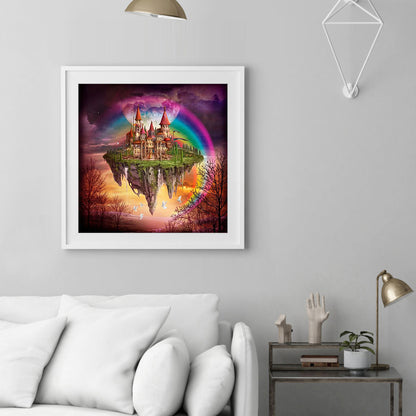 Rainbow Castle - Full Round Drill Diamond Painting 30*30CM