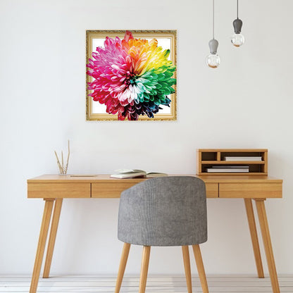 Rainbow Flower - Full Round Drill Diamond Painting 30*30CM