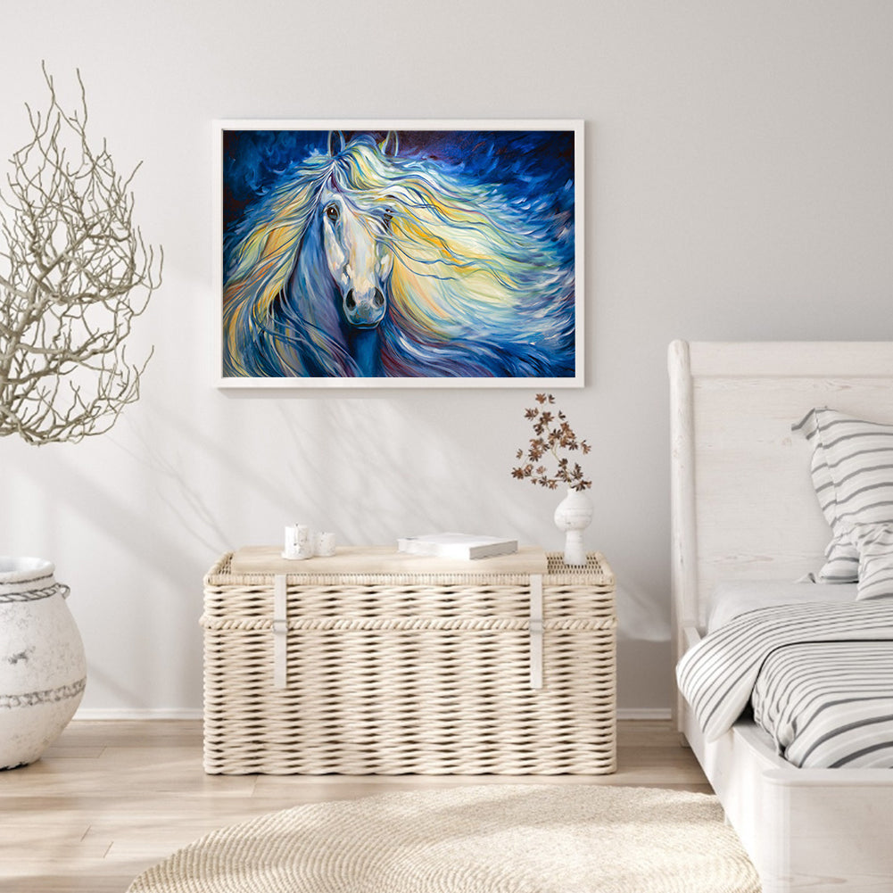 Flowing Horse - Full Round Drill Diamond Painting 40*30CM