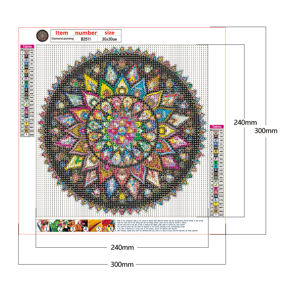 Datura - Full Round Drill Diamond Painting 30*30CM