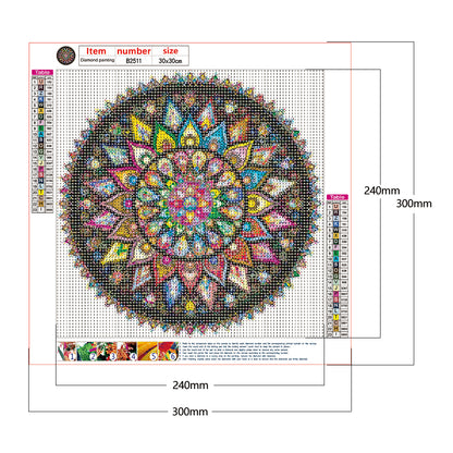 Datura - Full Round Drill Diamond Painting 30*30CM