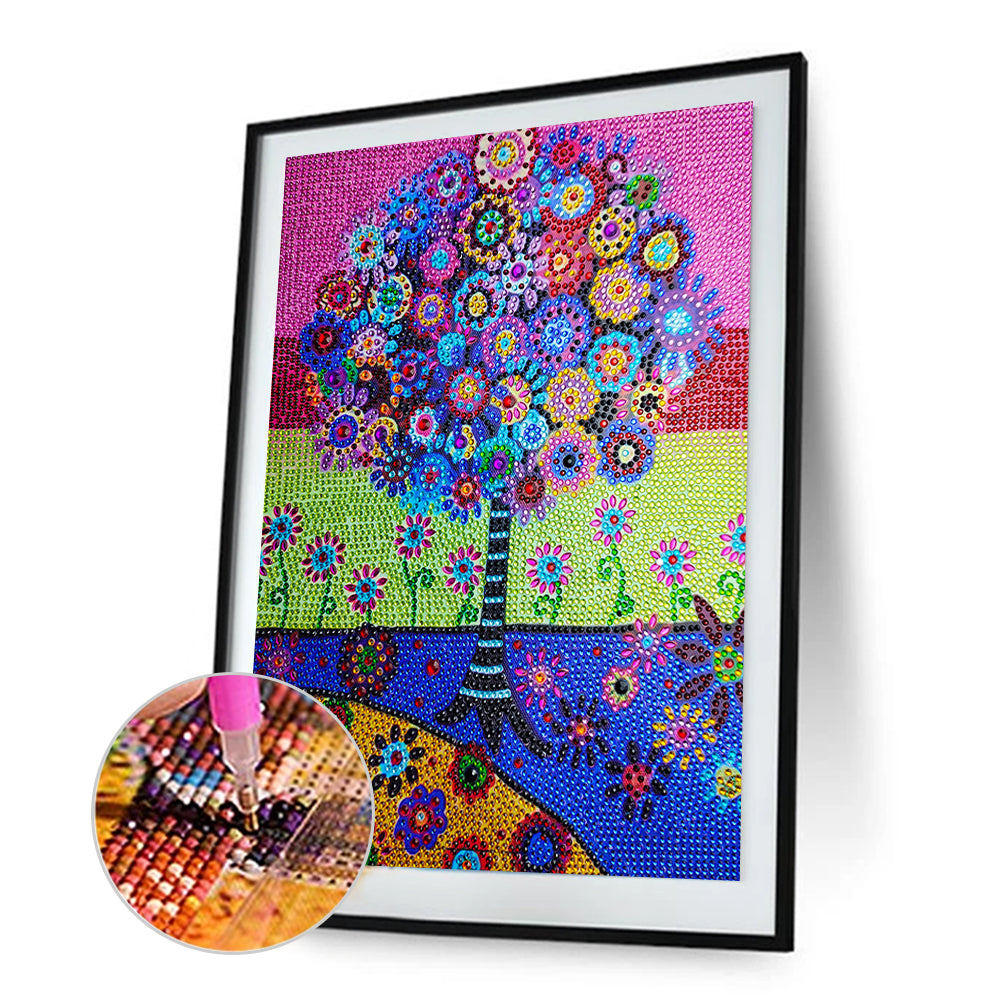 Trees - Special Shaped Drill Diamond Painting 30*40CM