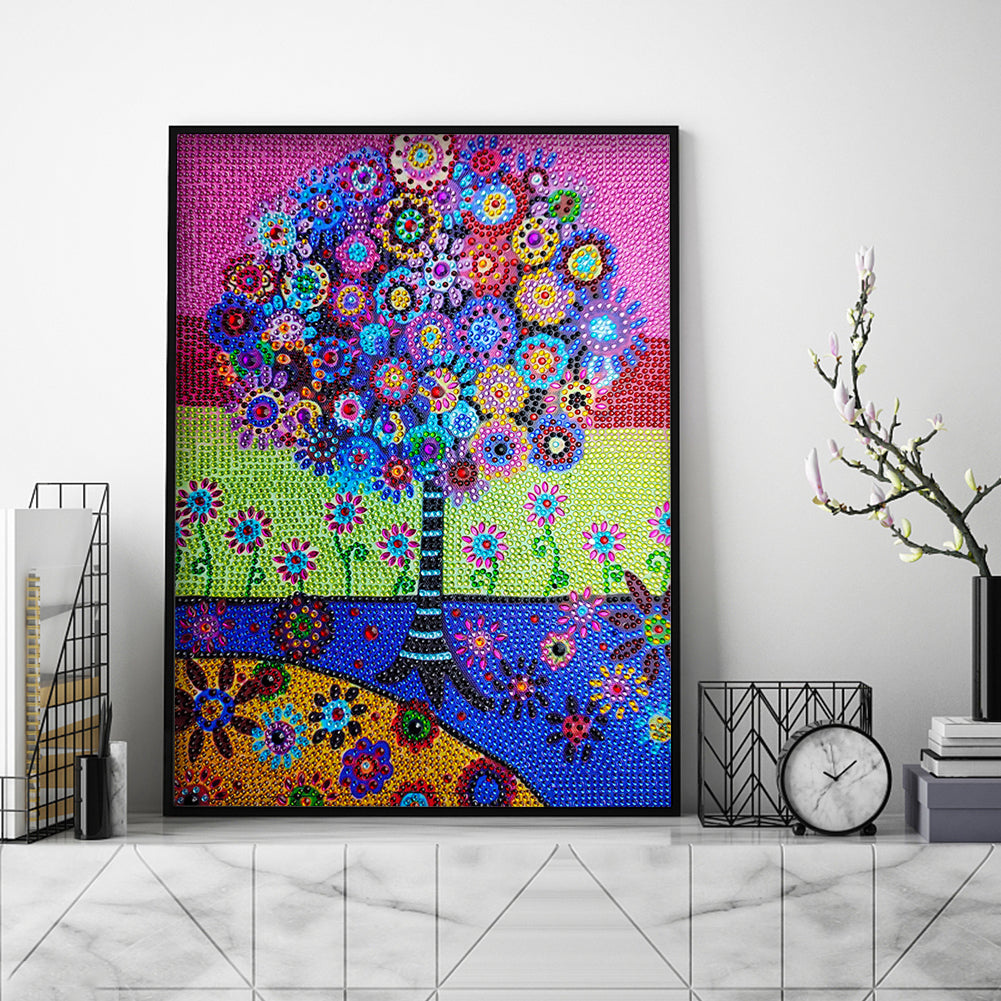 Trees - Special Shaped Drill Diamond Painting 30*40CM