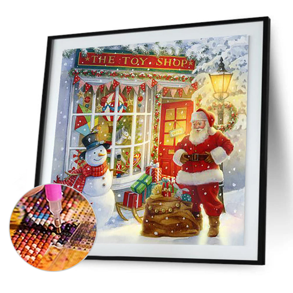 Santa - Full Round Drill Diamond Painting 30*30CM