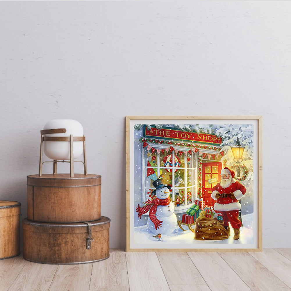 Santa - Full Round Drill Diamond Painting 30*30CM