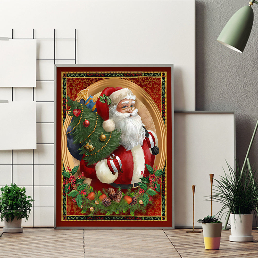 Christmas - Full Round Drill Diamond Painting 30*40CM