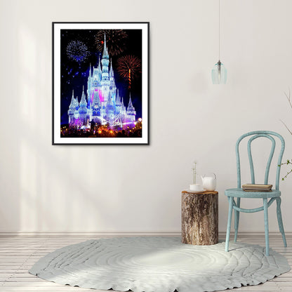 Fireworks Castle - Special Shaped Drill Diamond Painting 40*50CM