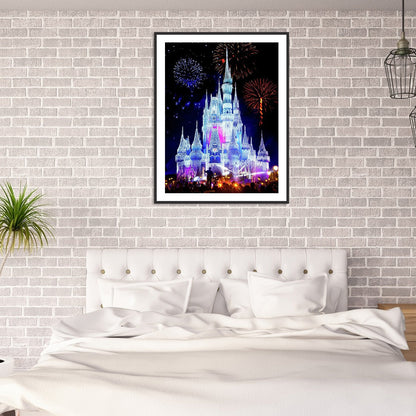 Fireworks Castle - Special Shaped Drill Diamond Painting 40*50CM