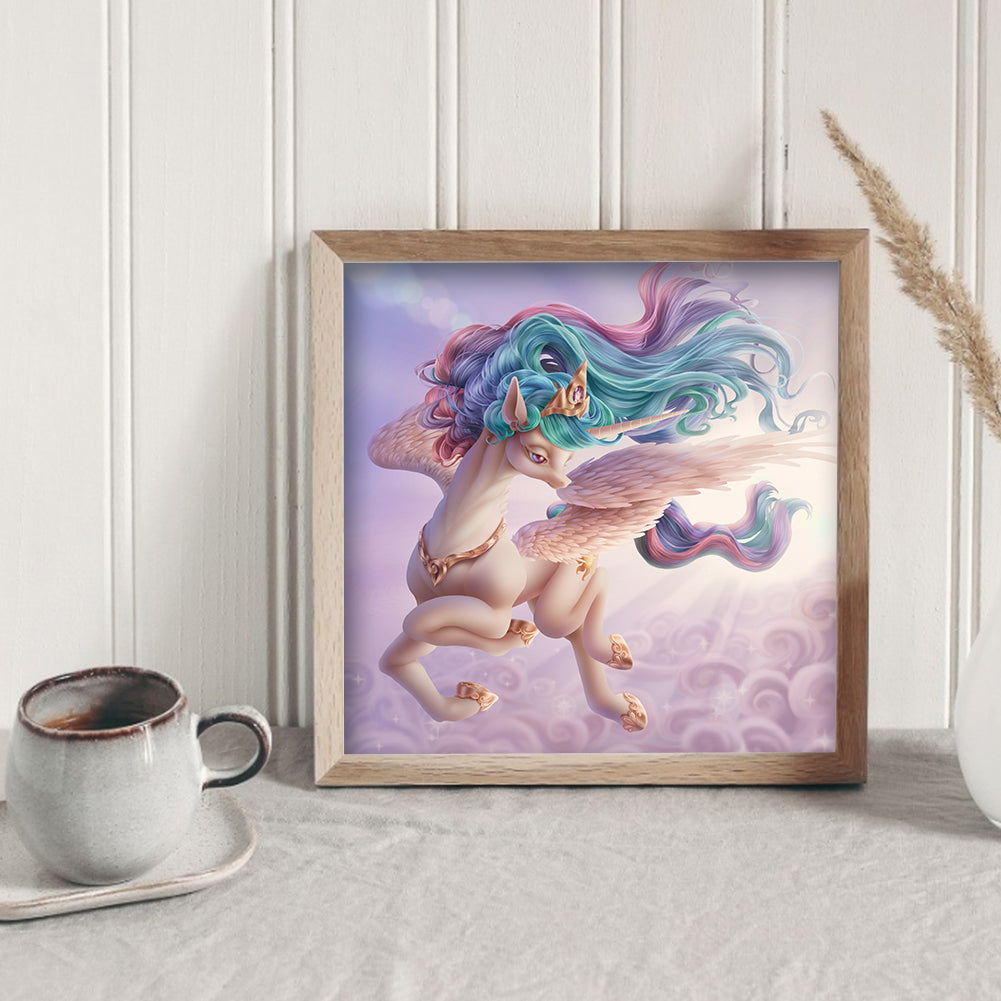 Rainbow Unicorn - Full Round Drill Diamond Painting 40*40CM