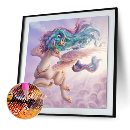 Rainbow Unicorn - Full Round Drill Diamond Painting 40*40CM