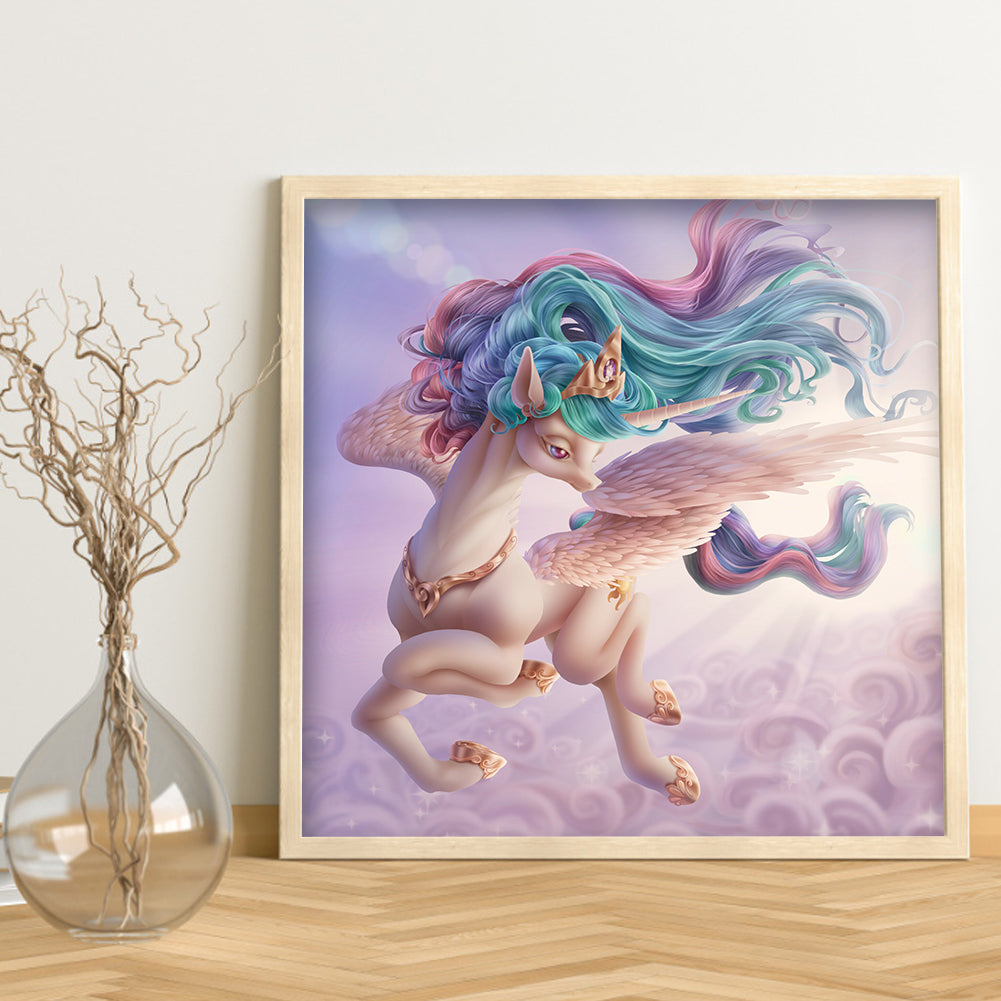 Rainbow Unicorn - Full Round Drill Diamond Painting 40*40CM