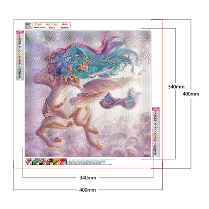 Rainbow Unicorn - Full Round Drill Diamond Painting 40*40CM