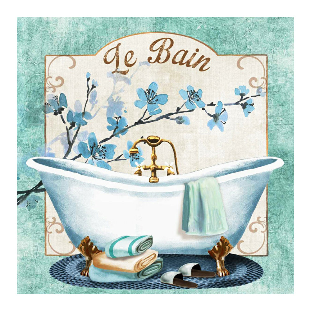 Classical Bathtub - Full Round Drill Diamond Painting 30*30CM