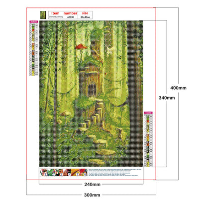 Forest Park - Full Round Drill Diamond Painting 30*40CM