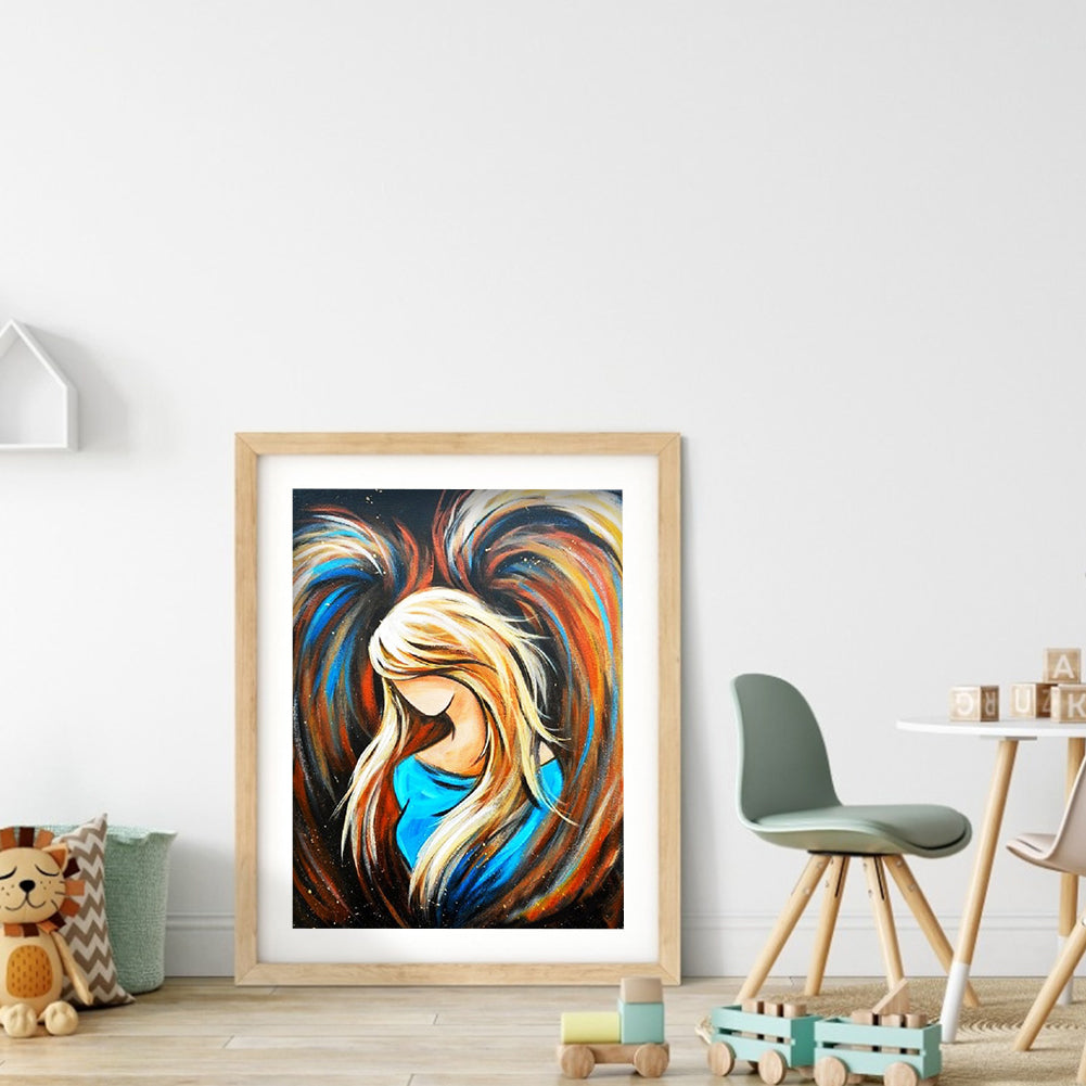 Heart Angel - Full Round Drill Diamond Painting 30*40CM