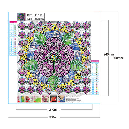 Datura - Special Shaped Drill Diamond Painting 30*30CM