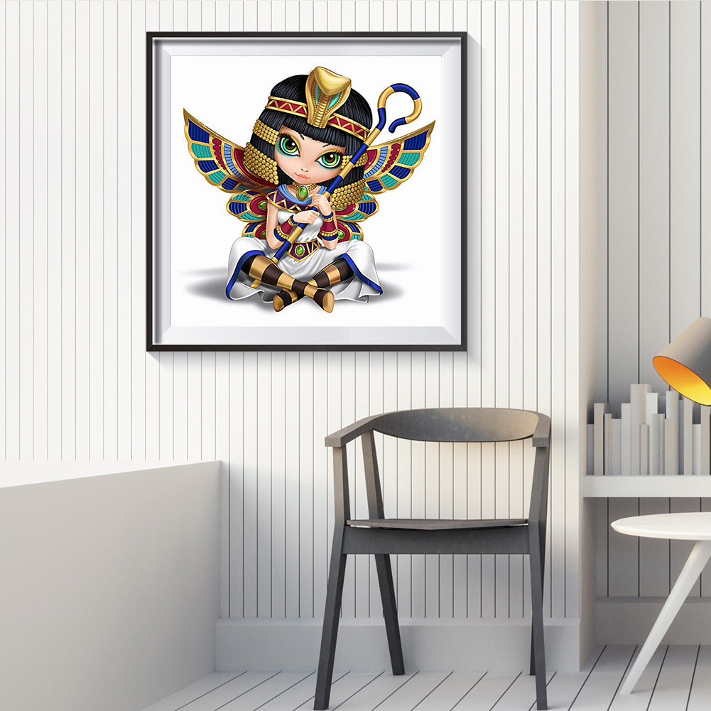 Cartoon Girl - Special Shaped Drill Diamond Painting 30*30CM