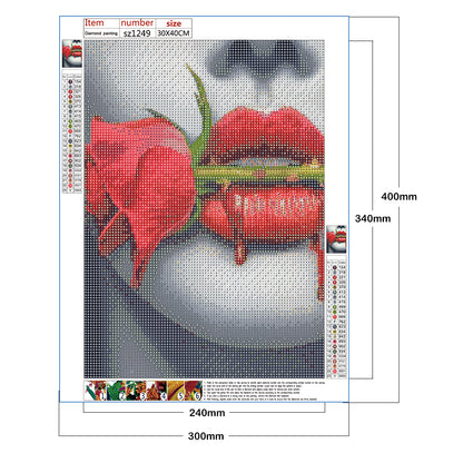 Rose - Full Round Drill Diamond Painting 30*40CM