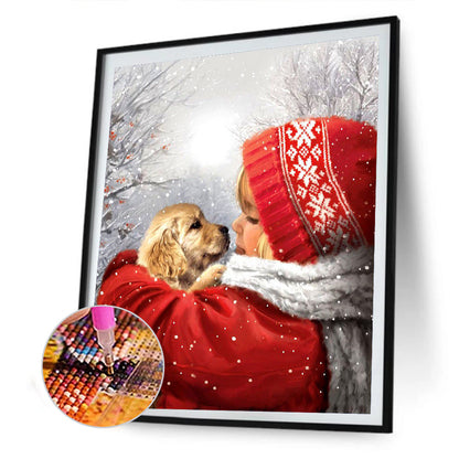Kid Dog - Full Round Drill Diamond Painting 40*50CM