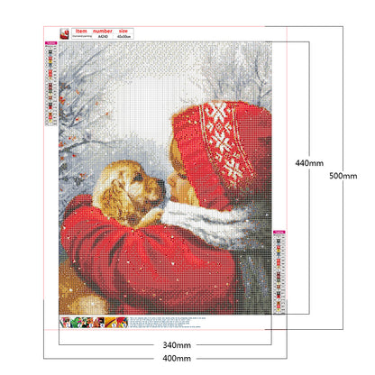 Kid Dog - Full Round Drill Diamond Painting 40*50CM