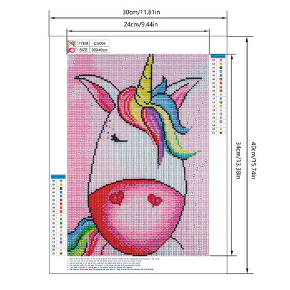 Unicorn - Special Shaped Drill Diamond Painting 30*40CM