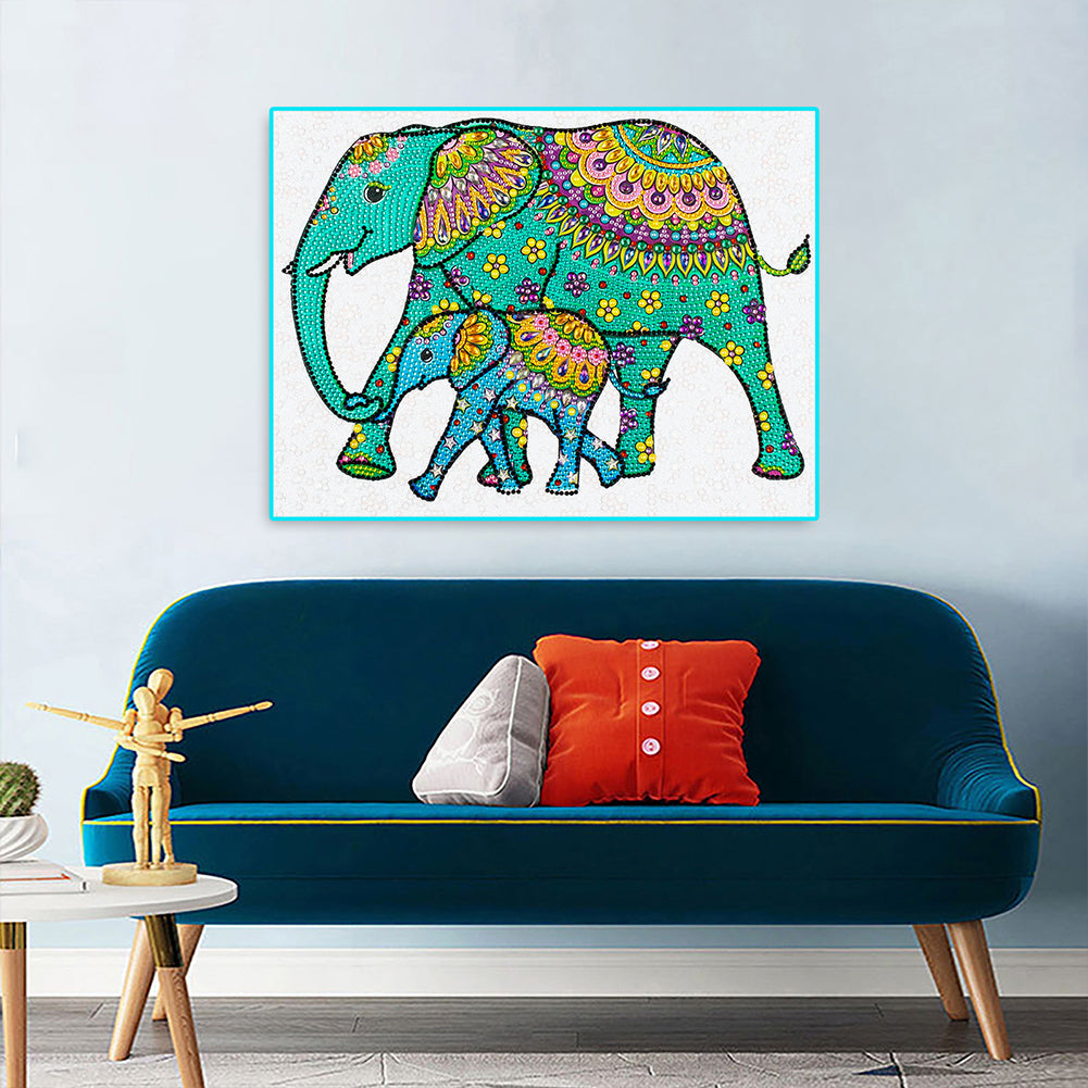 Elephant - Special Shaped Drill Diamond Painting 40*30CM